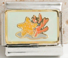 Wholesale Italian Charm Bracelet 9mm DIY Splicing Ocean Beach Stainless Steel Composable Bracelet