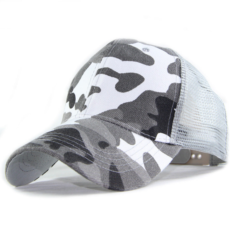Wholesale Trendy Camouflage Baseball Cap Adjustable Sunshade Outdoor Fishing Hat Unisex Couple Style Boutique Resale Gift