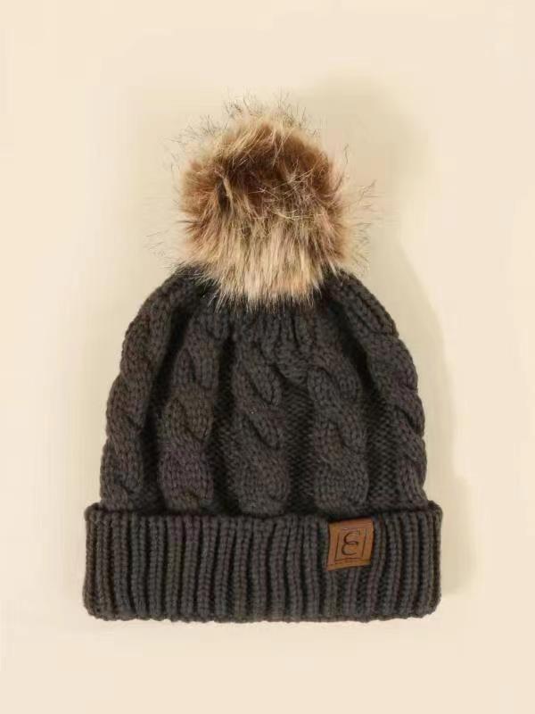 Wholesale Autumn Wool Ball Knitted Hat ACC-HT-Suli004