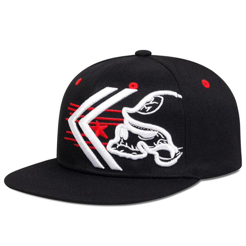 Wholesale Hip Hop Flat Brim Embroidered Baseball Cap ACC-HT-QiNiao013