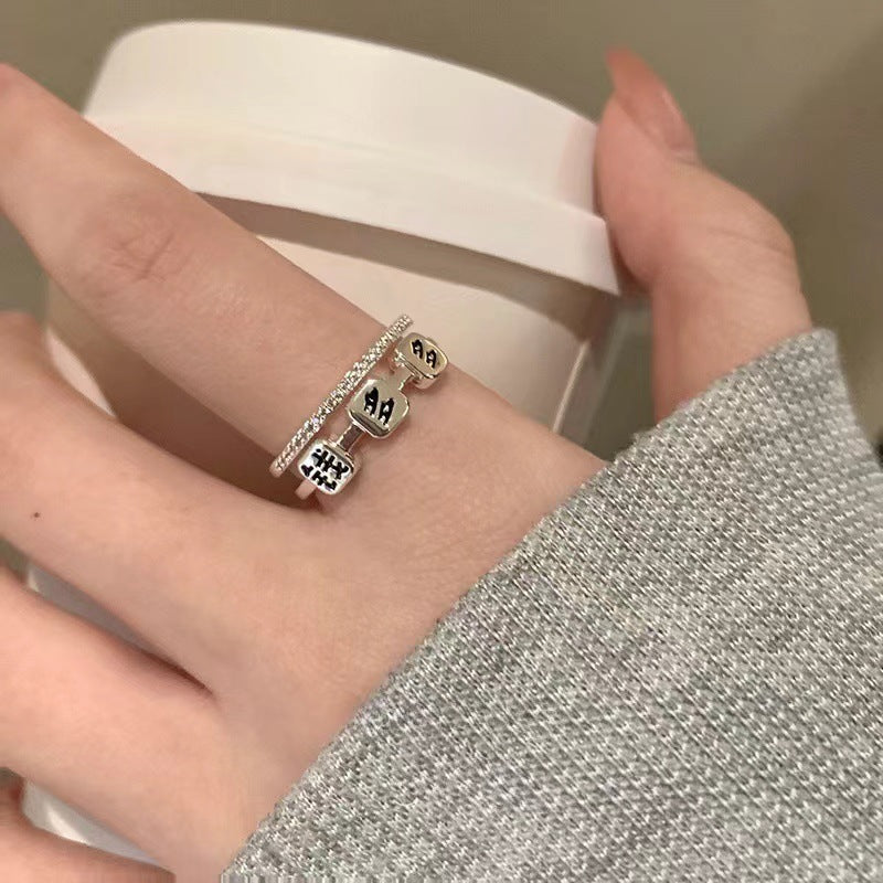 Wholesale  Bow Diamond Ring  Opening Adjustable Ring