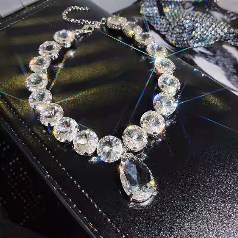 Wholesale Diamond Teardrop Zircon Necklace