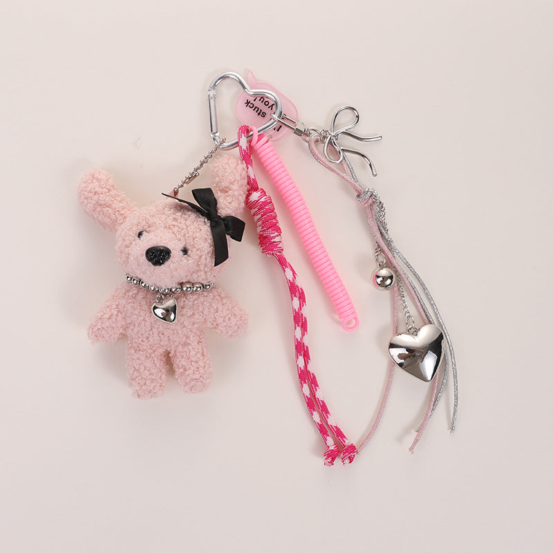 Wholesale Bear rabbit plush keychain