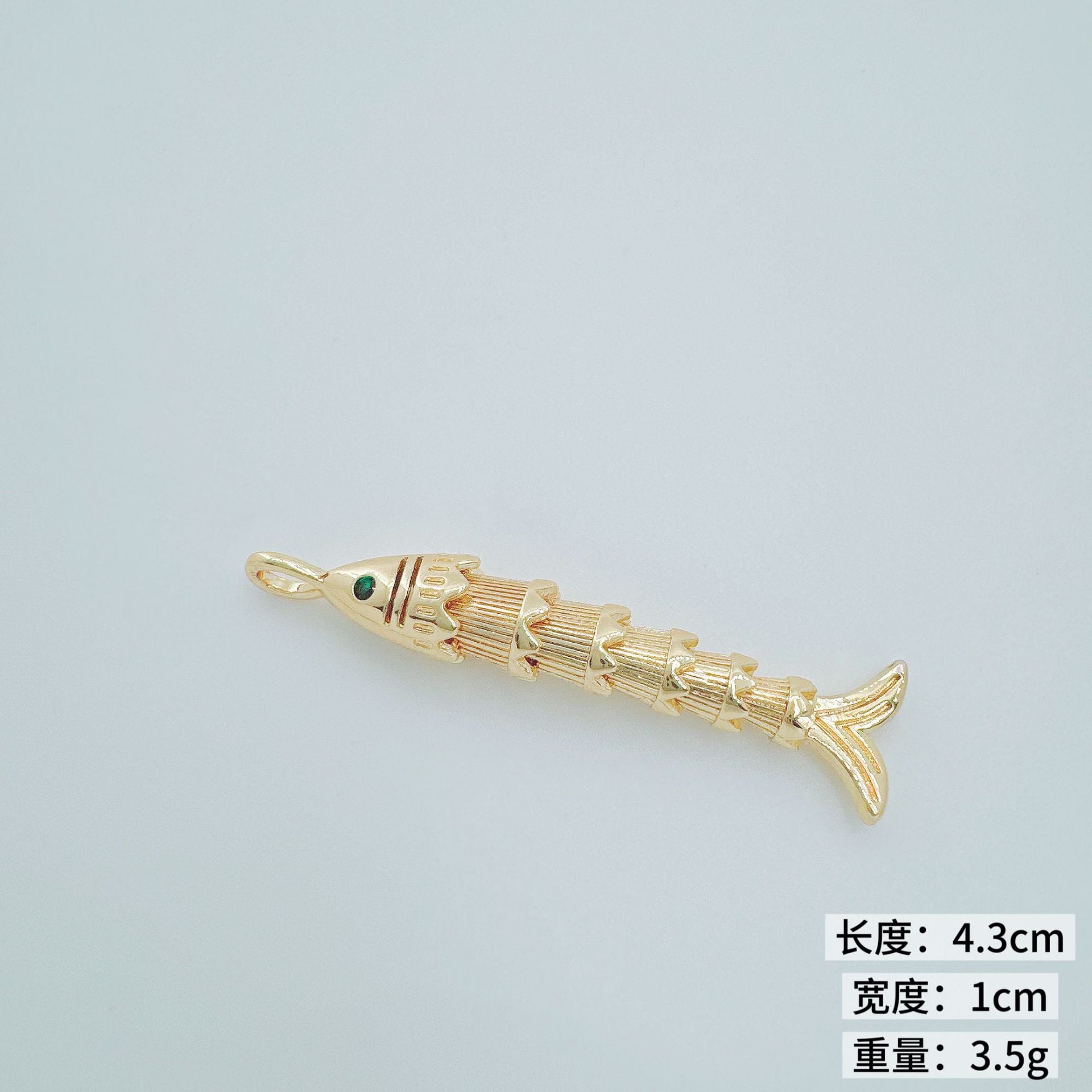 Wholesale Copper Gold-Plated Goldfish Koi Pendant Necklace Marine Life Theme Jewelry Accessory for Boutique Resale