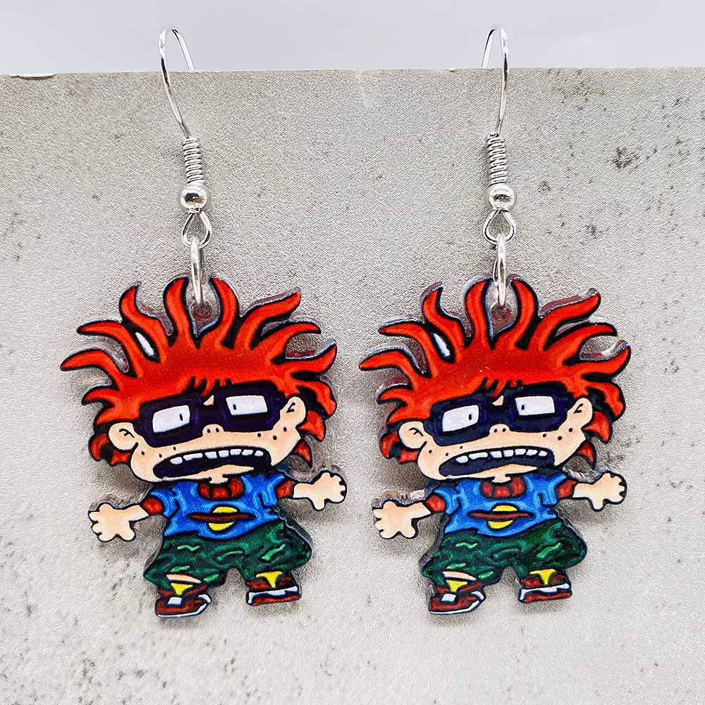 Wholesale Cartoon Animal Cute Cat Acrylic Earrings
