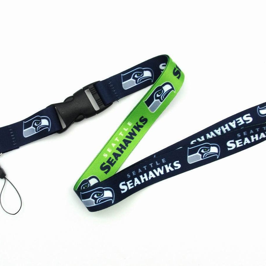 Wholesale Heat transfer football team Lanyard Keychain