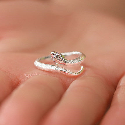 Wholesale  S925 silver snake ring  snake ring