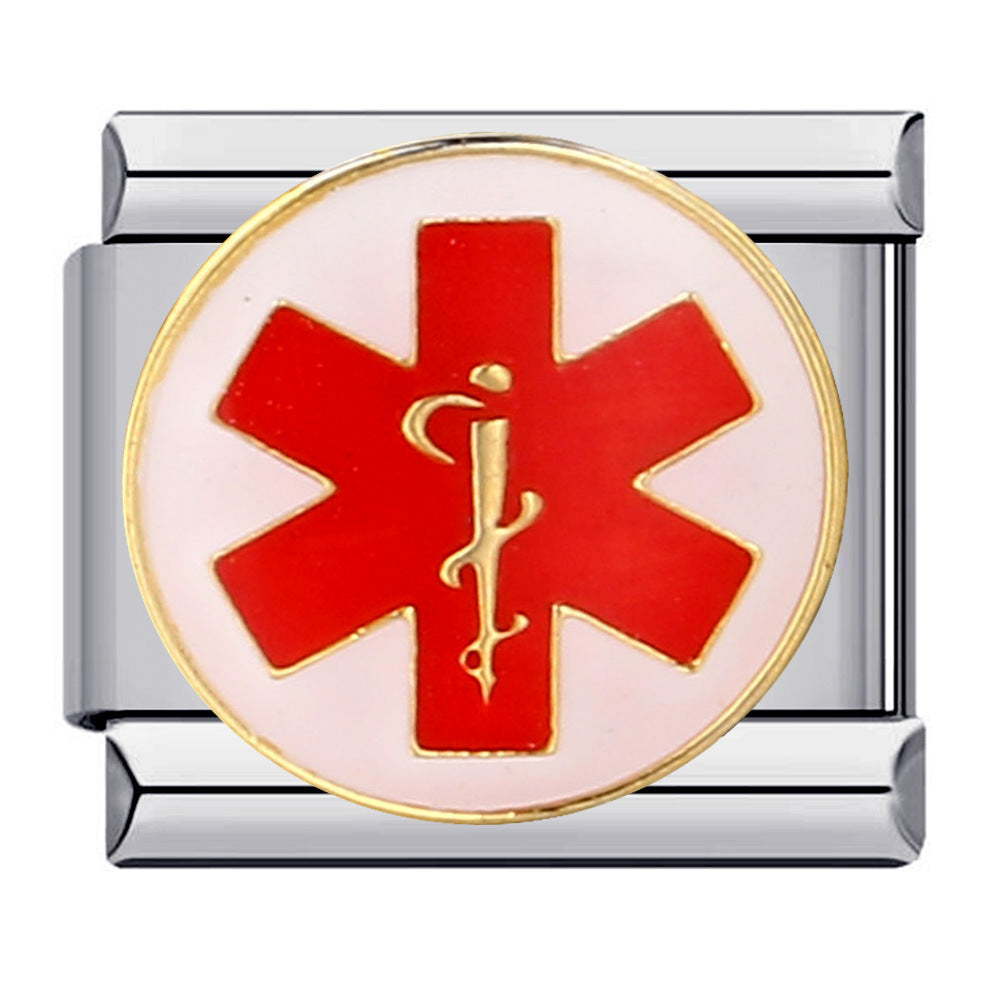 Wholesale Italian Charm Bracelet 9mm DIY Splicing Removable Religious Element Stainless Steel Composable Bracelet