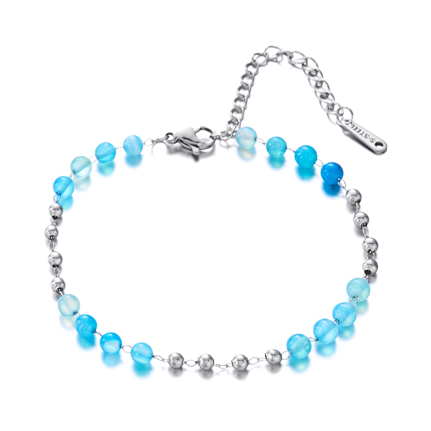 Wholesale Colorful Stainless Steel Beaded Bracelets