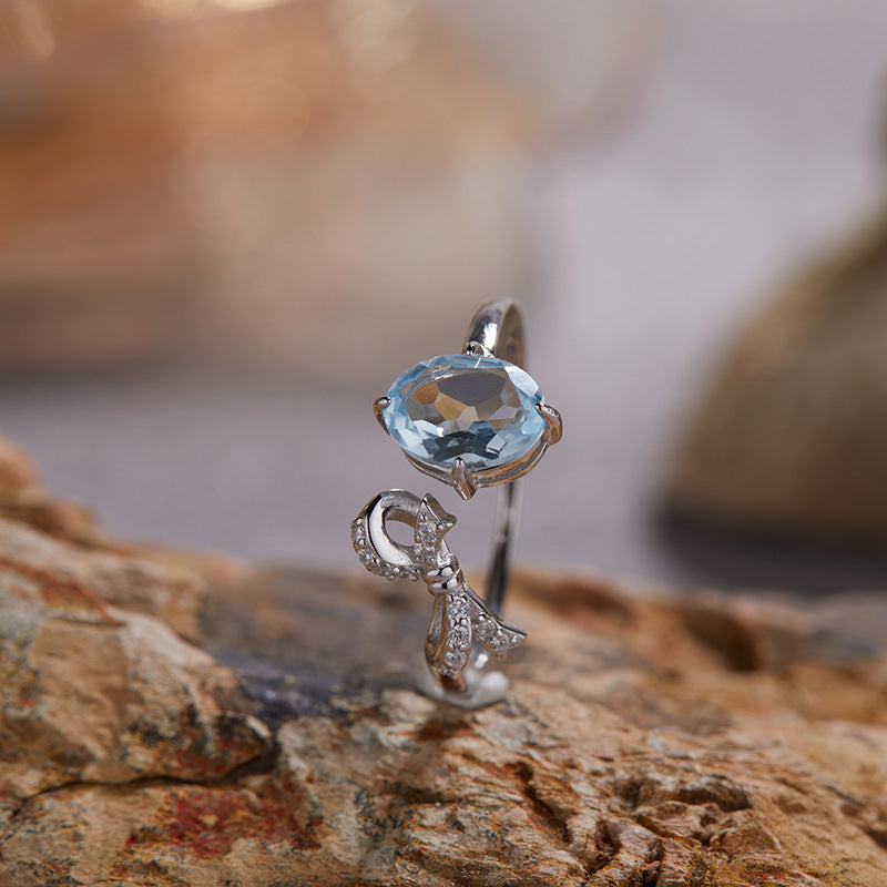 Wholesale light luxury bow S925 sterling silver plated 18K necklace