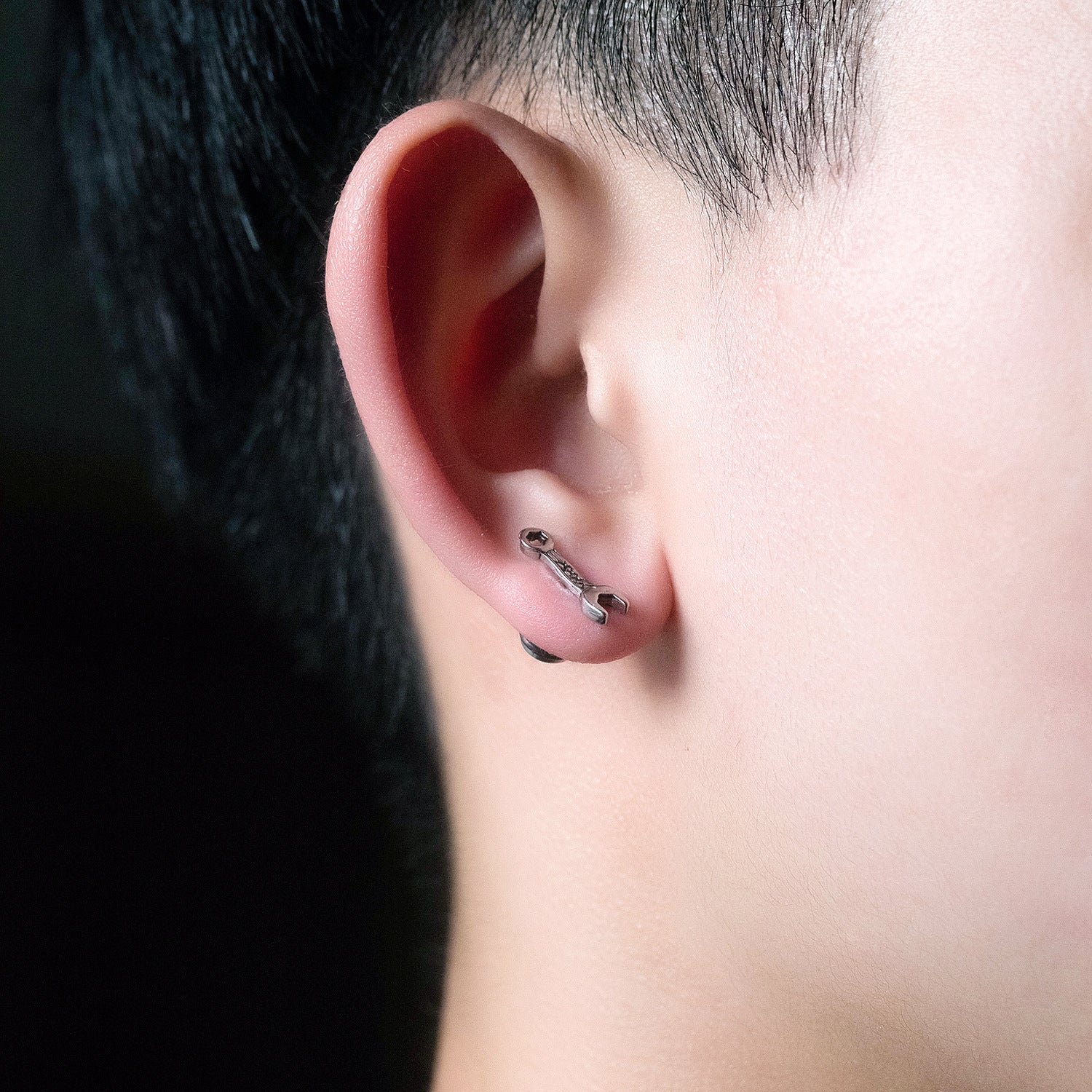 Wholesale s men's fashion  hip hop stainless steel earrings