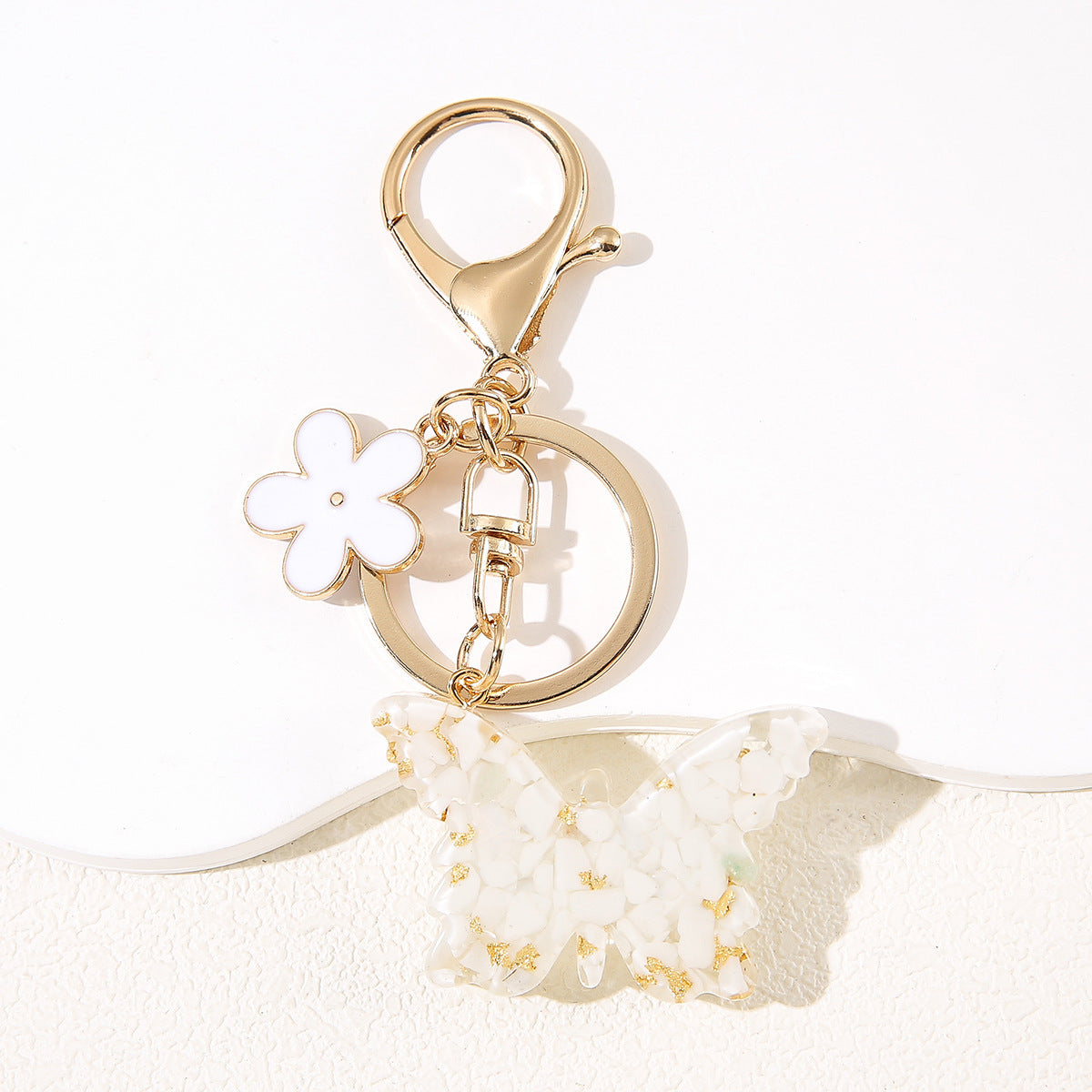 Wholesale Fashion Flower Butterfly Keychain