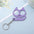 Wholesale Stainless Steel  Candy Color Cute Kitten Keychain