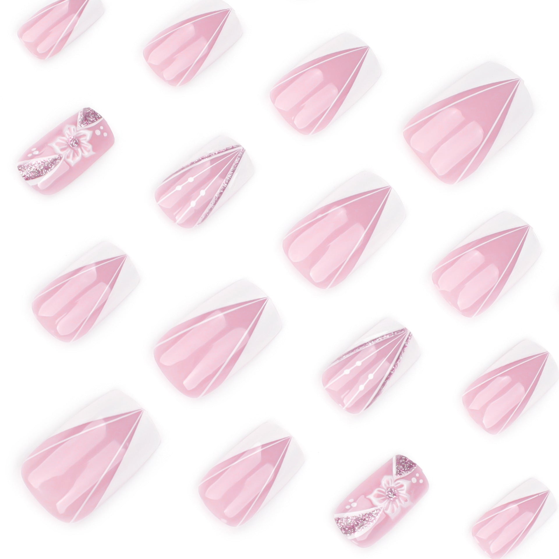 Wholesale 24 Pieces/box 3D Flowers Nails Kits Nail Stickers