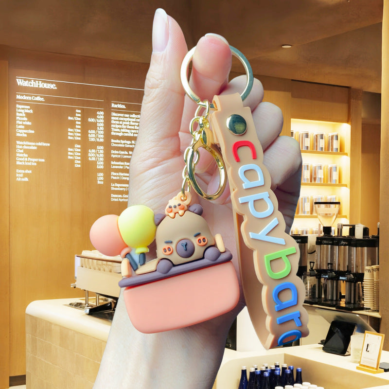 Wholesale Cute cartoon silicone keychain