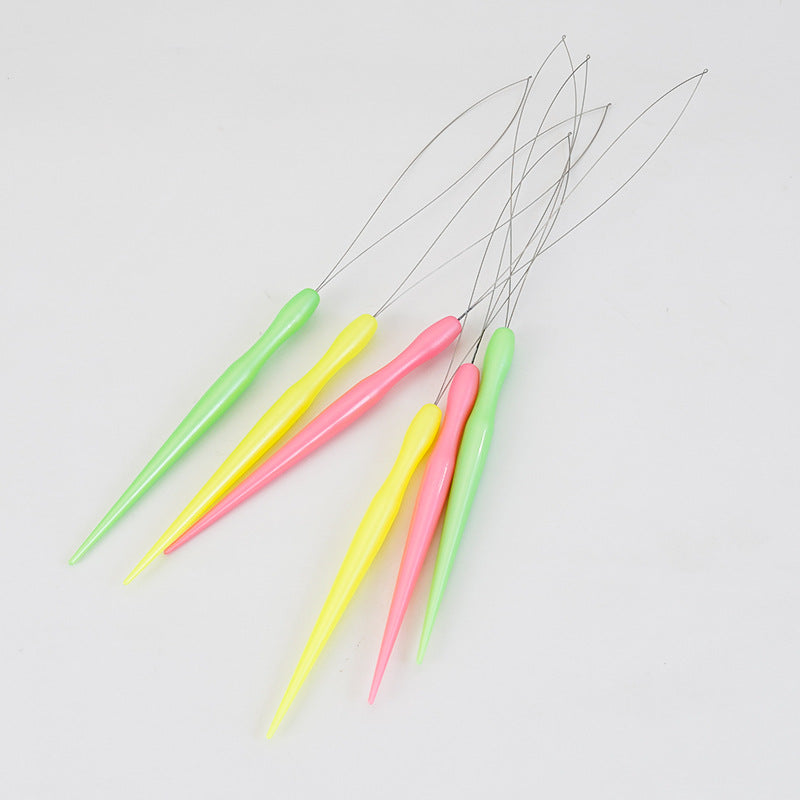 Wholesale Long Threader Colorful Plastic Handle Needle Threader Beadable DIY Beading Tools ACC-KC-CYJ001