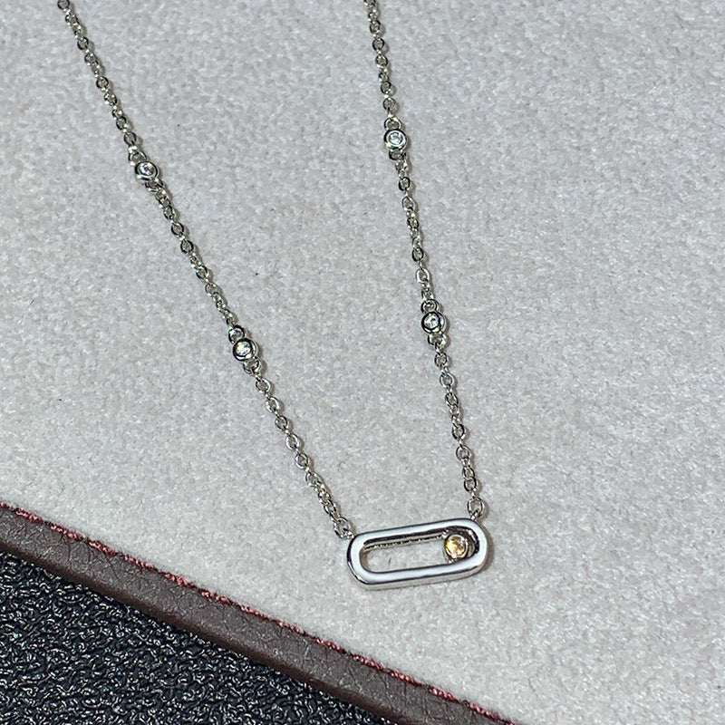 Wholesale Plating 18k Rose Gold High-grade All-match Clavicle Chain Necklaces