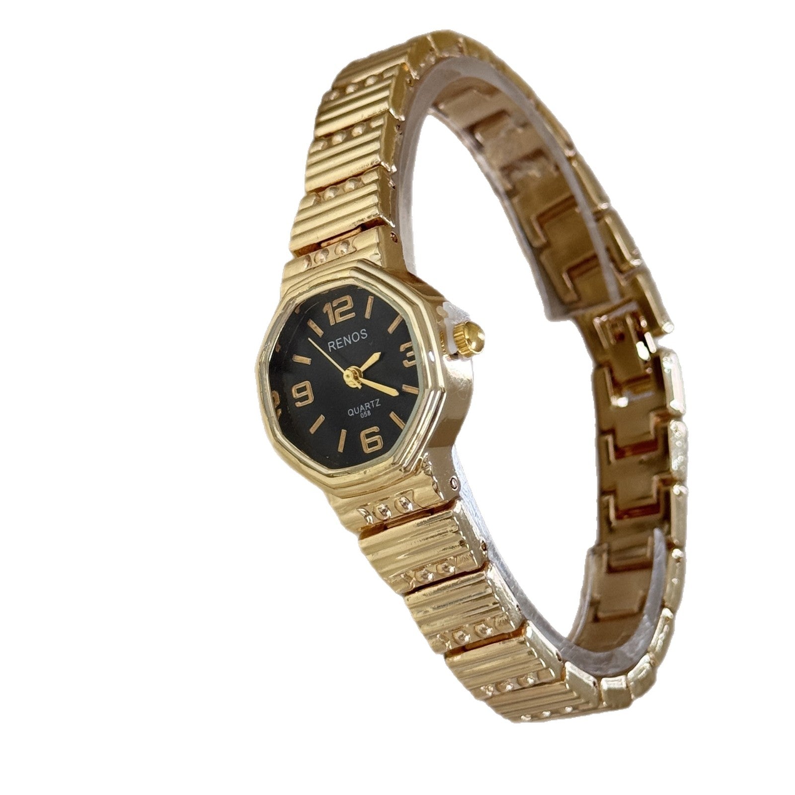 Wholesale Chic Women S Octagonal Gold Quartz Watch Vintage Style Fashion Accessory