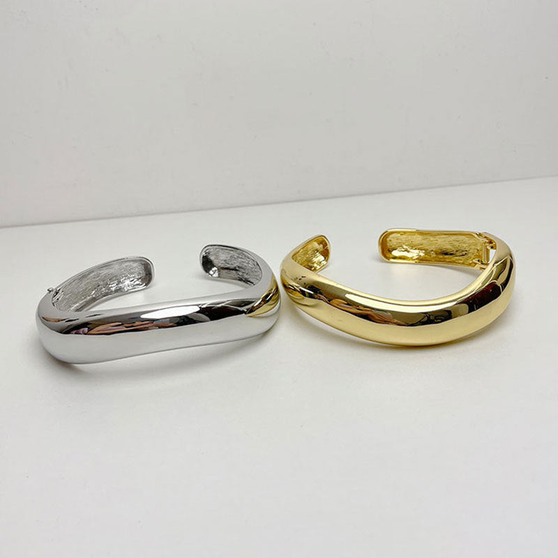 Wholesale Metal Glossy Wide Version Choker Necklace ACC-NE-SZL001