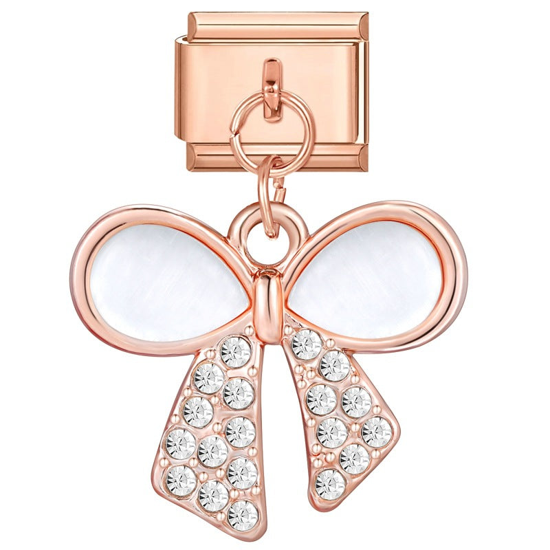 Wholesale Charms Italian modular cat' s eye stone pendant DIY bracelet accessories