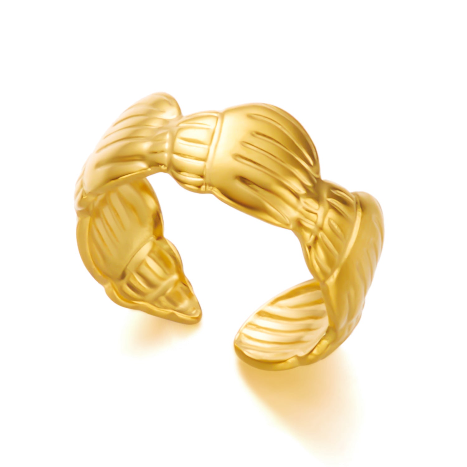 Wholesale Starfish Flower  Stainless Steel Ring