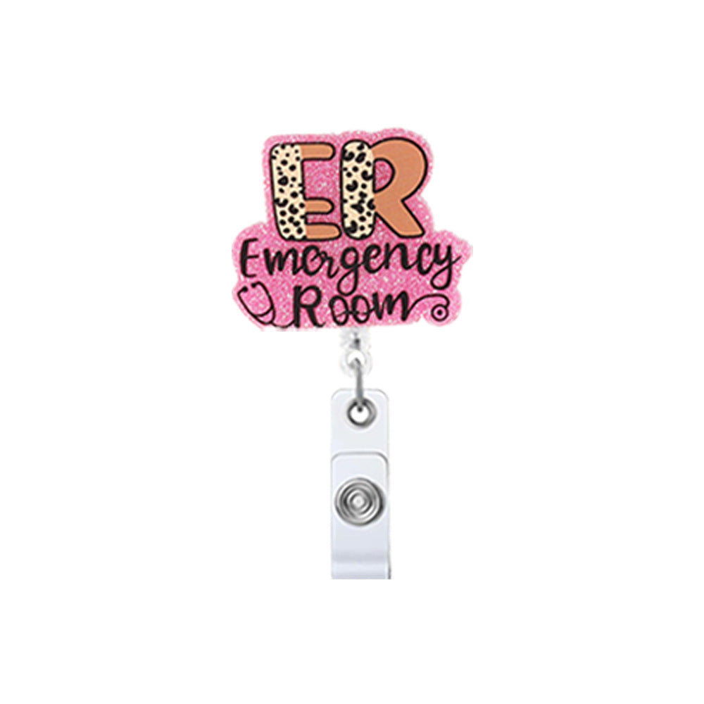 Wholesale Cartoon Letters Rainbow Love Acrylic Retractable Keychain Badge Reels ACC-KC-ChiHai017