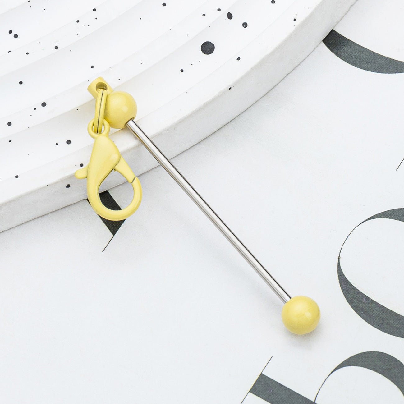 Wholesale Beadable Bar Keychains DIY Zipper Decoration ACC-KC-HuaH007