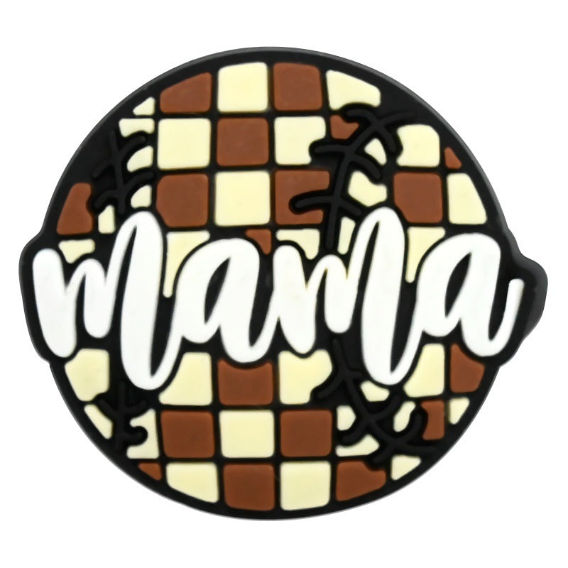 Wholesale  Random 100pcs Mother Series PVC Soft Rubber Shoe Buckle Decoration