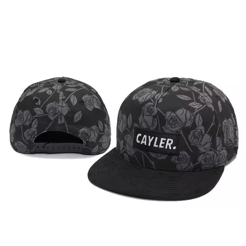 Wholesale Flat Brim Hat American Street Hip Hop Straight Hat Baseball Cap ACC-HT-Huiyu010