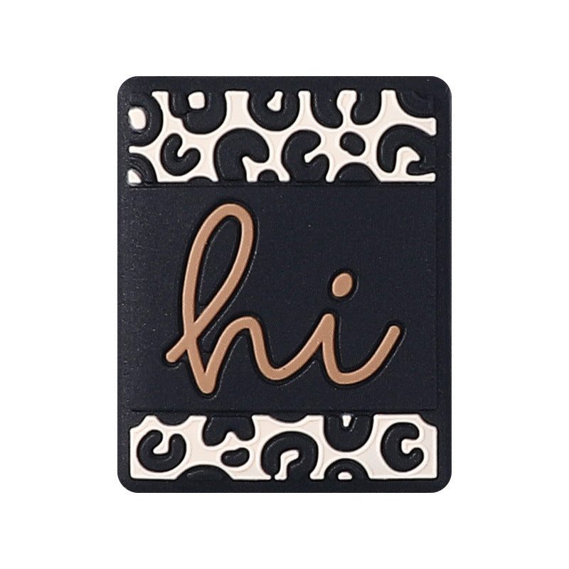 Wholesale 20pcs Cartoon Denim Silicone Focal Beads DIY Beaded Pen Accessories ACC-BDS-RongFa024