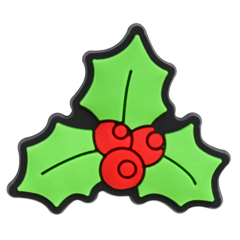 Wholesale Random 100pcs Christmas PVC Soft Rubber Shoe Buckle Decoration ACC-SC-RYY057