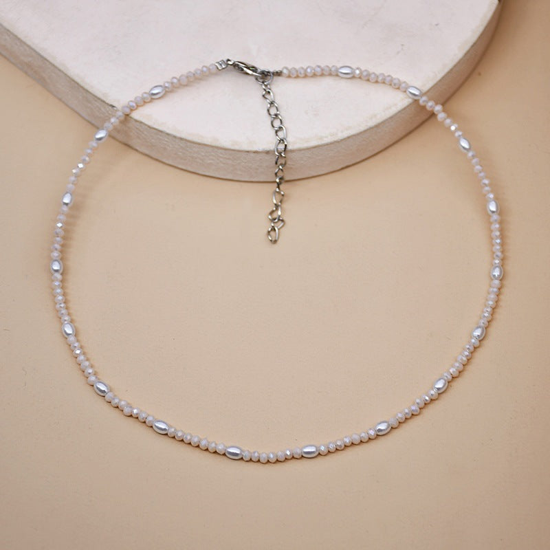 Wholesale multi-layer color crystal necklace