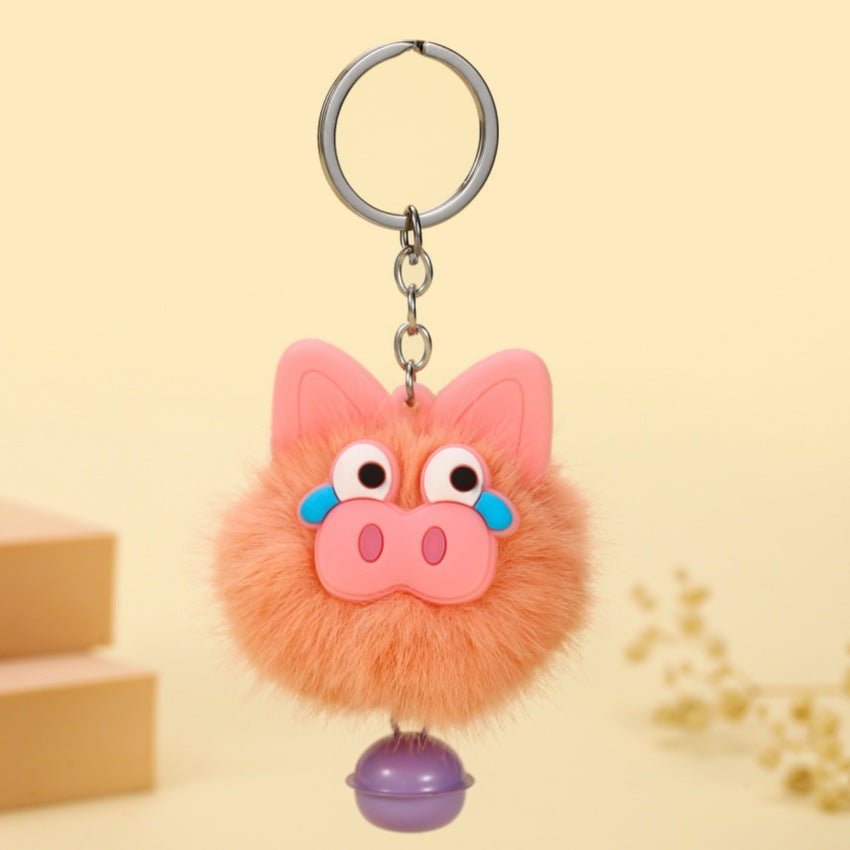Wholesale Plush cute piggy keychain