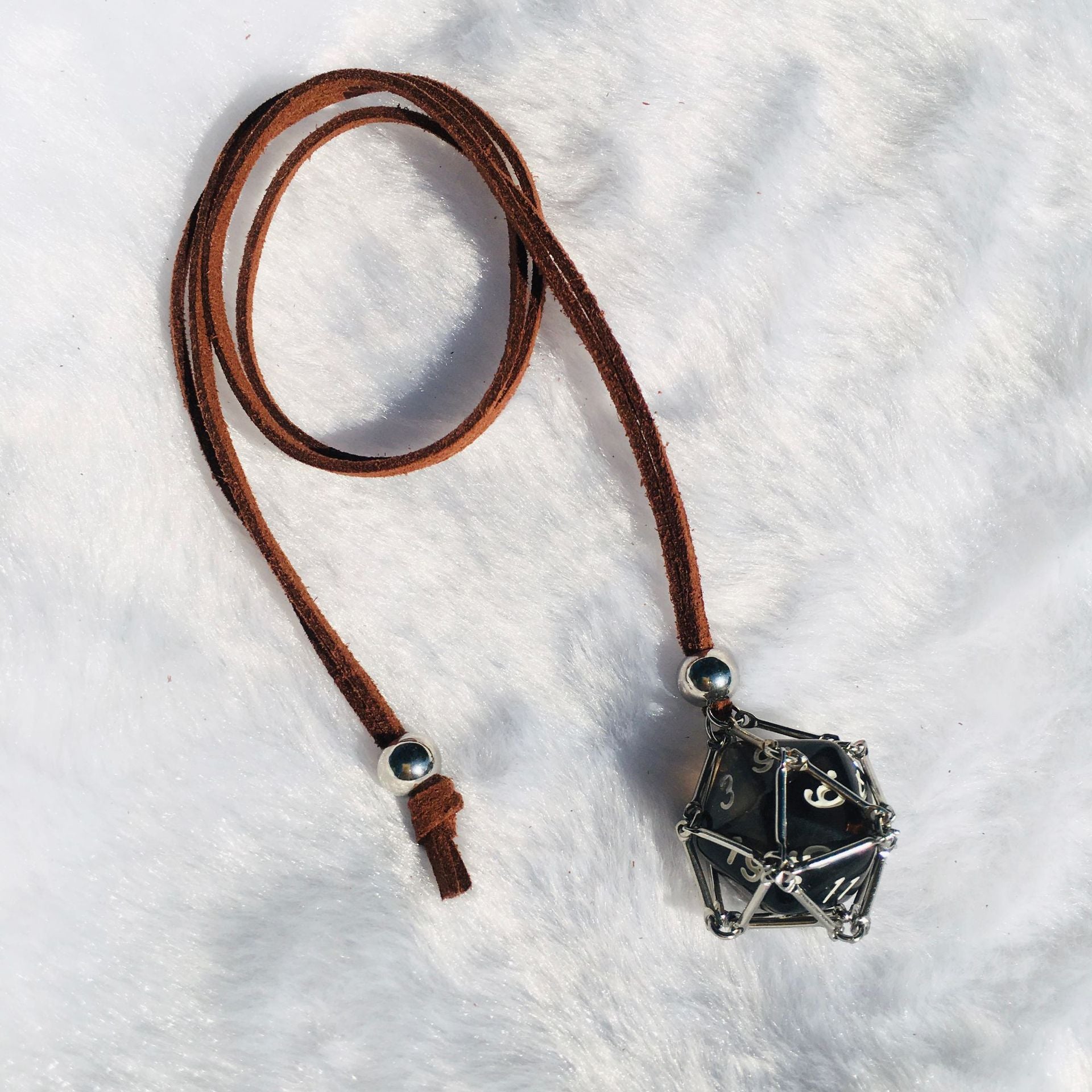 Wholesale Replaceable Bamboo Metal Mesh Necklace Natural Stone Crystal Mesh Bag ACC-NE-RongGuan011