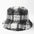 Wholesale  frayed Plaid fisherman hat fashion Plaid face-looking small basin hat