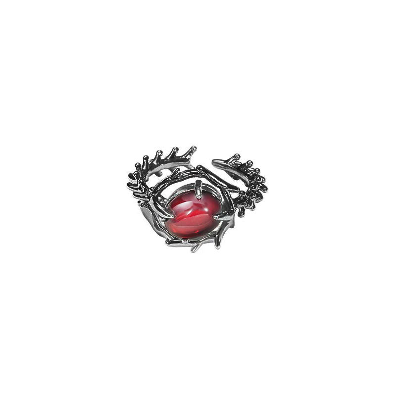 Wholesale Goth  Thorns Ruby Ring  Couple's Ring