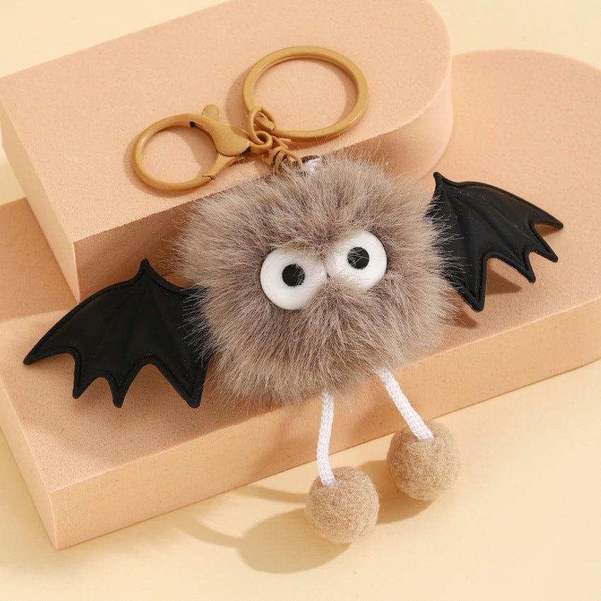 Wholesale  Plush Bat Bag Pendant Keychain Cute Decorative Accessory