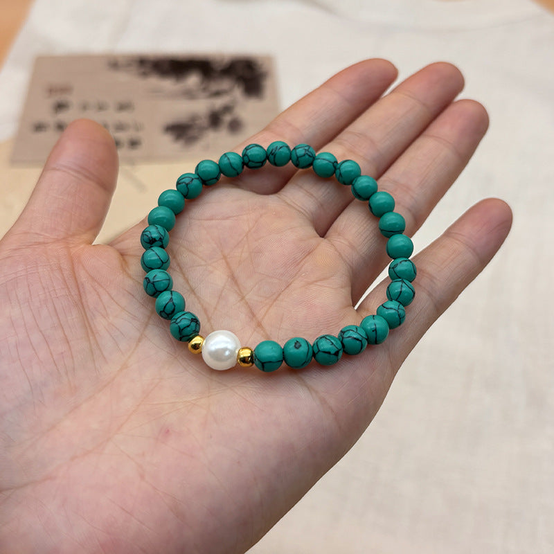 Wholesale New Chinese Style Turquoise Beaded Bracelet,  Tibetan Ethnic Design Unisex,  Gift Jewelry Accessory