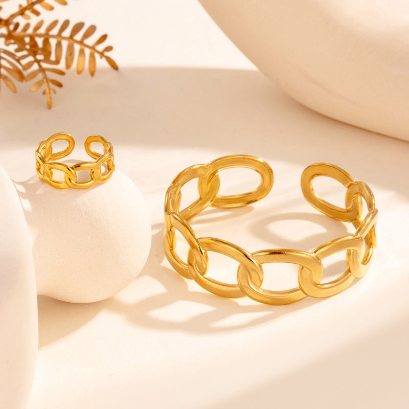 Wholesale  adjustable titanium steel opening adjustable bracelet