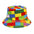 Wholesale Building Blocks Pattern Printed Fisherman Hat Bucket Hat