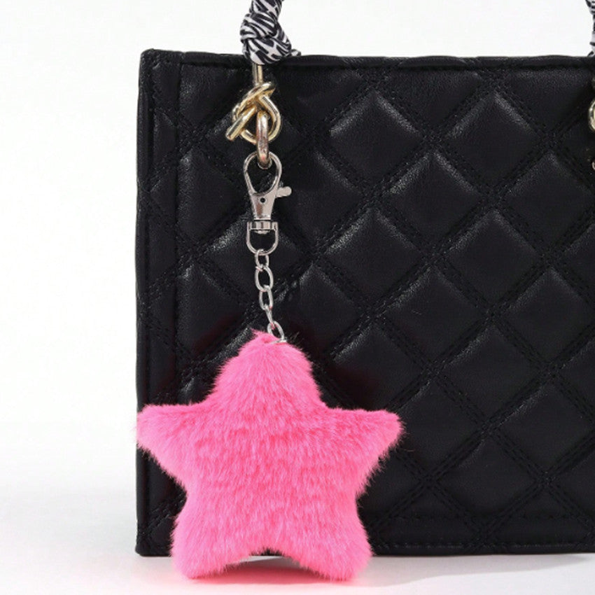 Wholesale Cute Plush Star Keychain