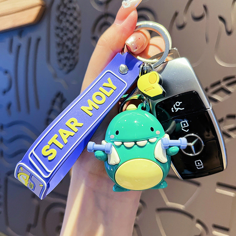 Wholesale Cartoon Dinosaur PVC Soft Keychain ACC-KC-HangLi003