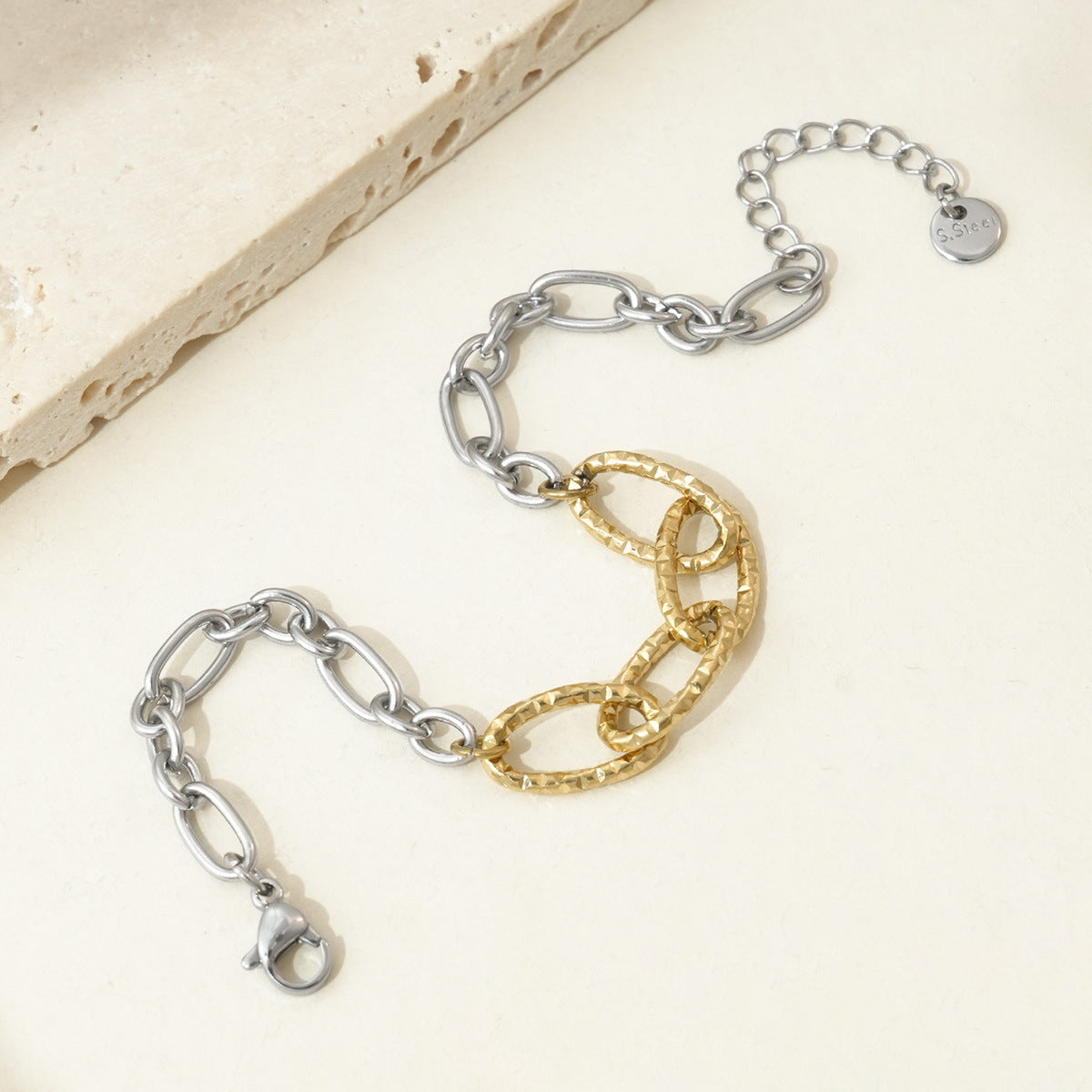 Wholesale Stainless steel heart bracelet