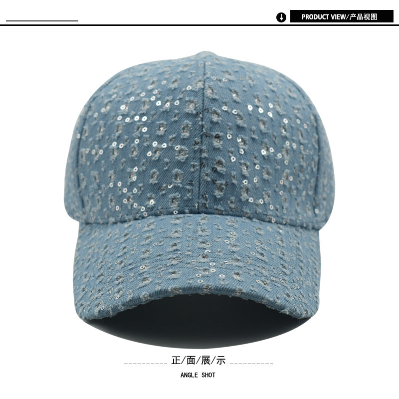 Wholesale Sequin Baseball Cap Fashion Casual All-match Cap