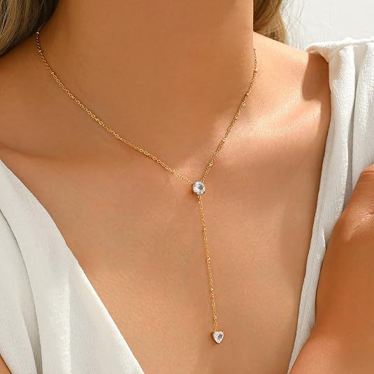 Wholesale Stylish Y-Shaped Layering Necklace Copper Tone Fashion Jewelry