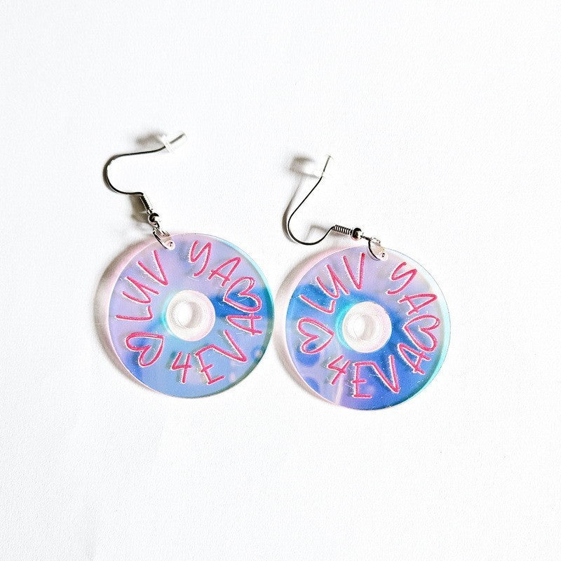 Wholesale Valentine' s Day Sweet Love Letter Acrylic Earrings