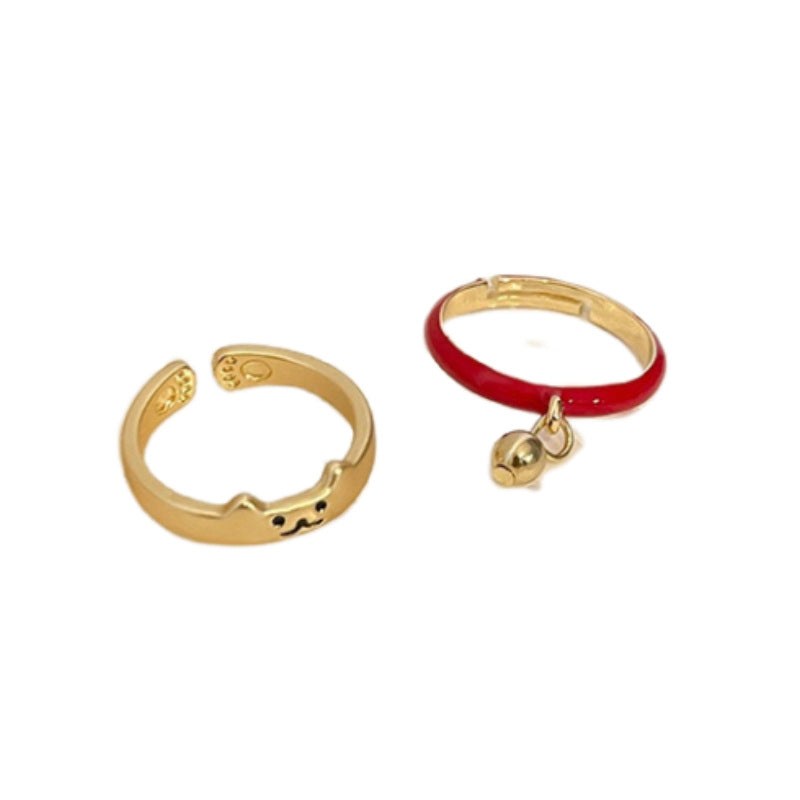 Wholesale Cartoon cute cat bell ring