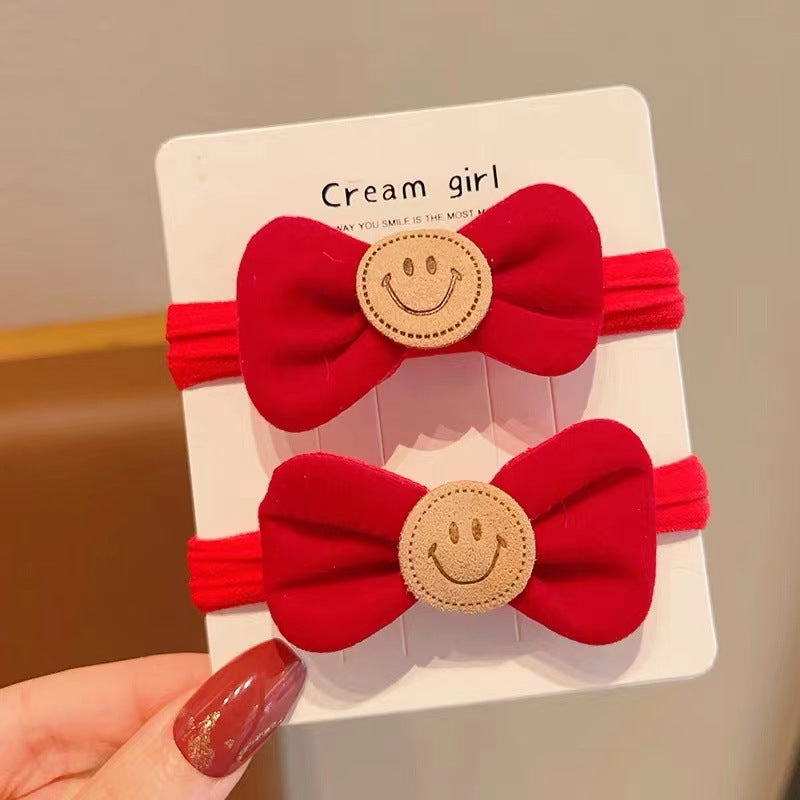 Wholesale Red Bow Headband Hair Tie Hair Scrunchies ACC-HS-Shenb002