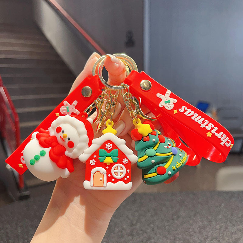 Wholesale Santa Claus Christmas Tree Reindeer Keychain ACC-KC-YingLing004