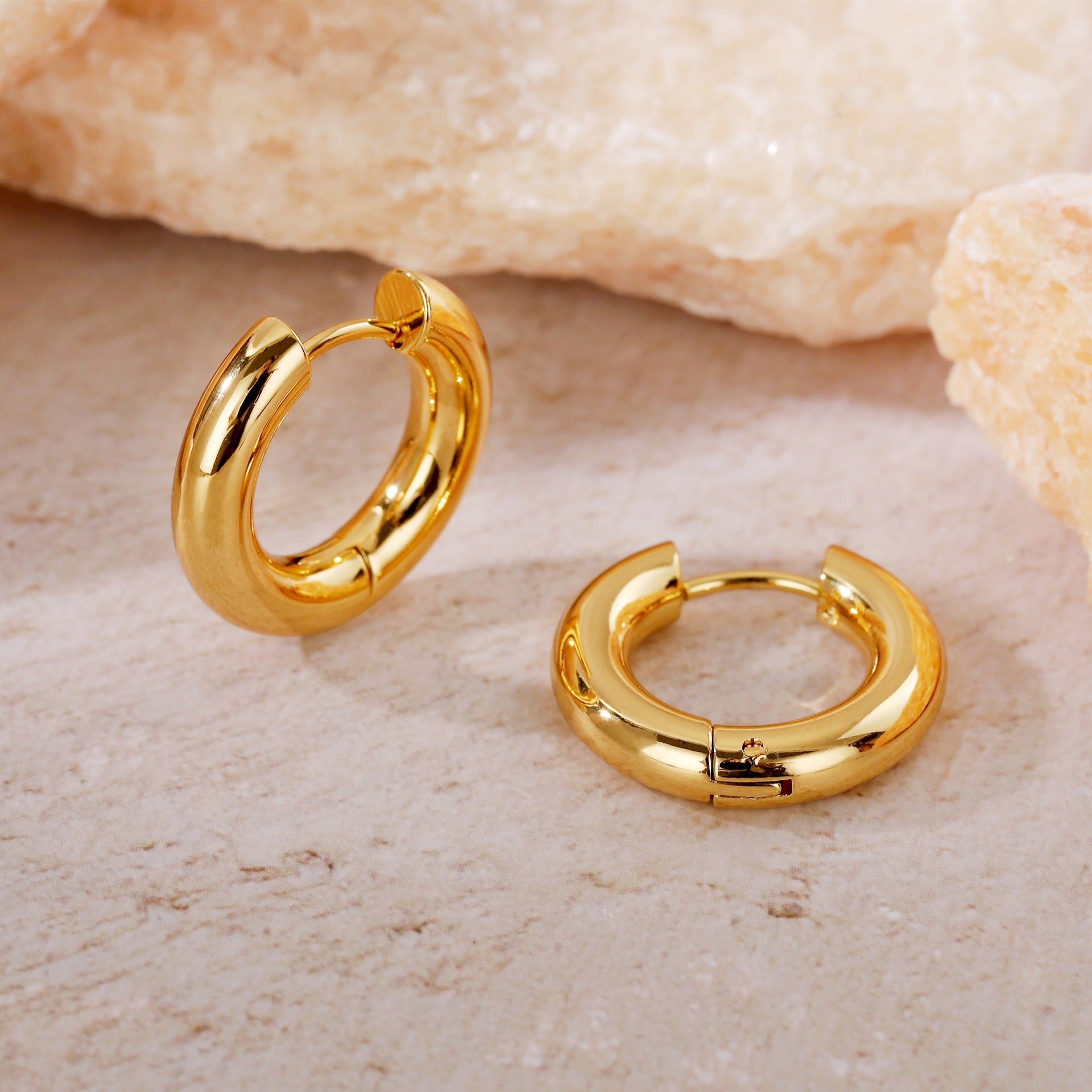 Wholesale Titanium steel hoop earrings